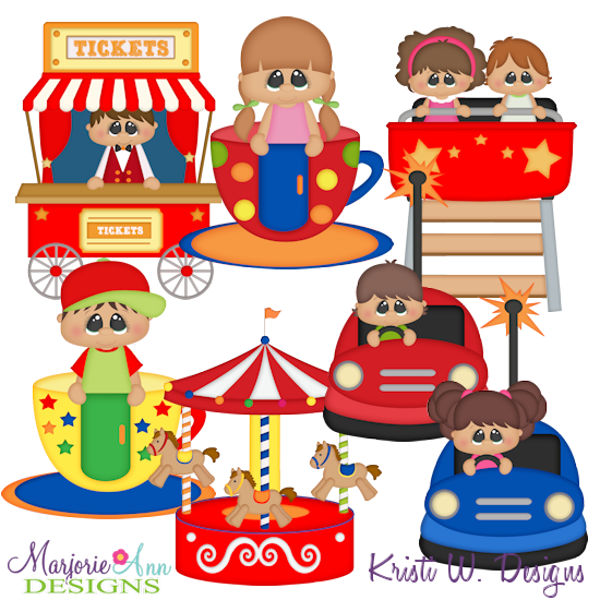 Fair Rides SVG Cutting Files Includes Clipart - Click Image to Close